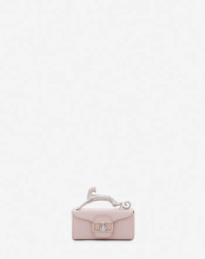 Women Lanvin Mini Bags and Clutches Leather Micro Pencil Cat Bag Ros