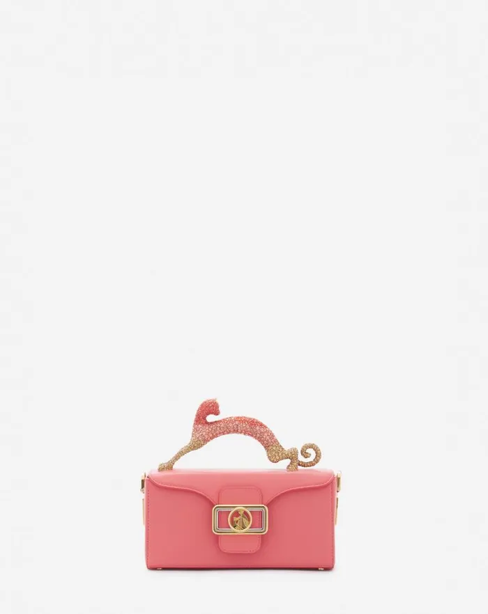Women Lanvin Mini Bags and Clutches Nano Pencil Cat Bag In Leather And Rhinestones Venusdune Women Lanvin Mini Bags and Clutches Nano Pencil Cat Bag In Leather And Rhinestones Venusdune