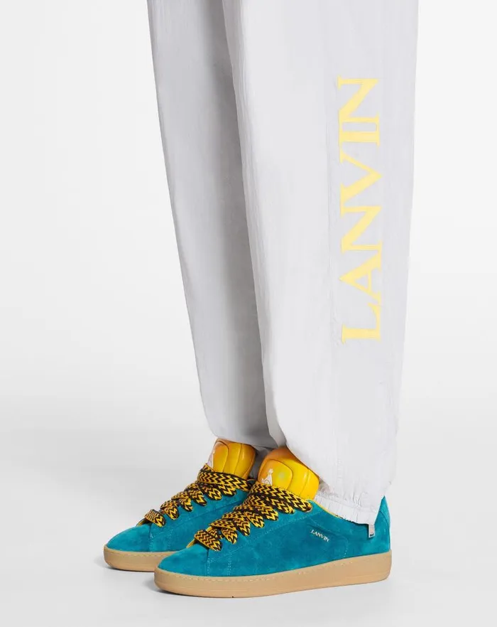 Women Lanvin Pants Lanvin X Future Jogging Pants With Contrasting Stripes Eagle Grey Women Lanvin Pants Lanvin X Future Jogging Pants With Contrasting Stripes Eagle Grey