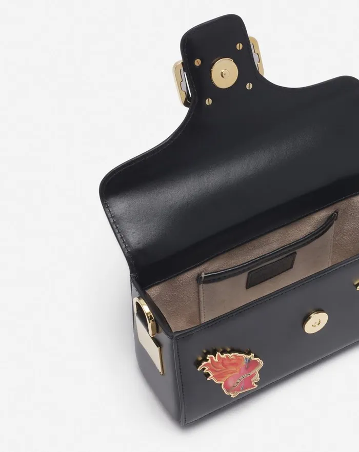 Women Lanvin Pencil Lanvin X Future Pencil Cat Nano Leather Bag With Pins Blackmulticolour Women Lanvin Pencil Lanvin X Future Pencil Cat Nano Leather Bag With Pins Blackmulticolour