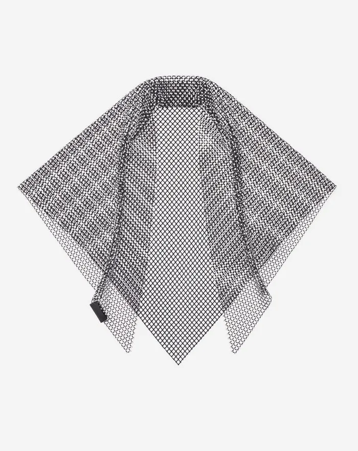 Women Lanvin Silks and Scarves Resille Mesh Choker With Rhinestones Blackcrystal Women Lanvin Silks and Scarves Resille Mesh Choker With Rhinestones Blackcrystal