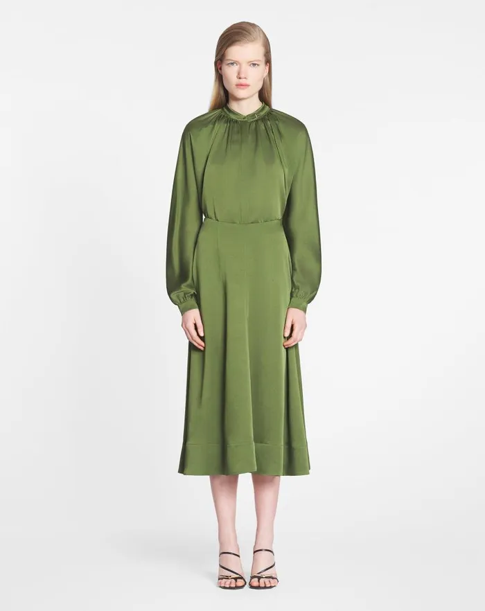 Women Lanvin Skirts and Shorts Flared Midi Skirt Lichen Women Lanvin Skirts and Shorts Flared Midi Skirt Lichen