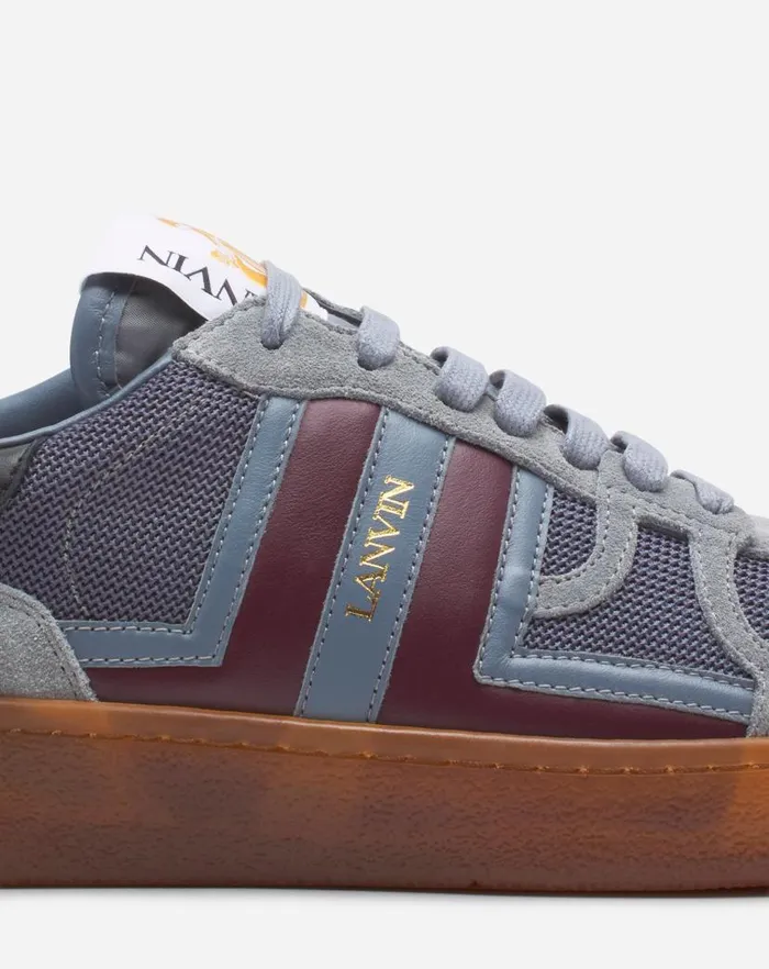 Women Lanvin Sneakers Clay Mesh Sneakers Light Greyburgundy Women Lanvin Sneakers Clay Mesh Sneakers Light Greyburgundy