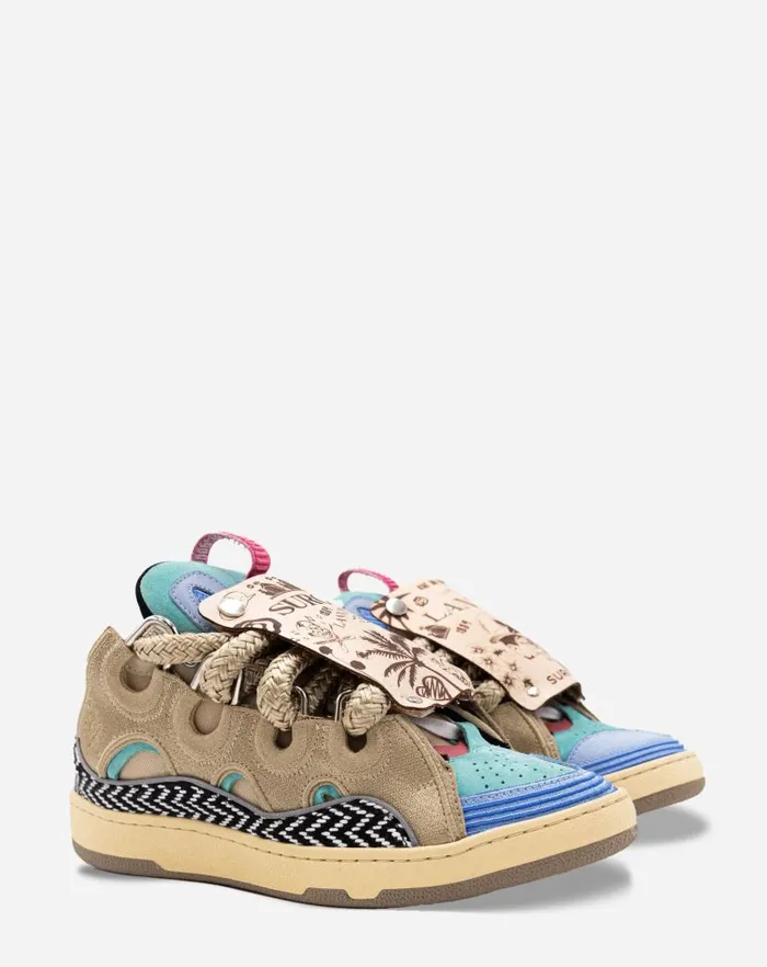 Women Lanvin Sneakers Curb Sneakers By Surgeon For Women Light Blue