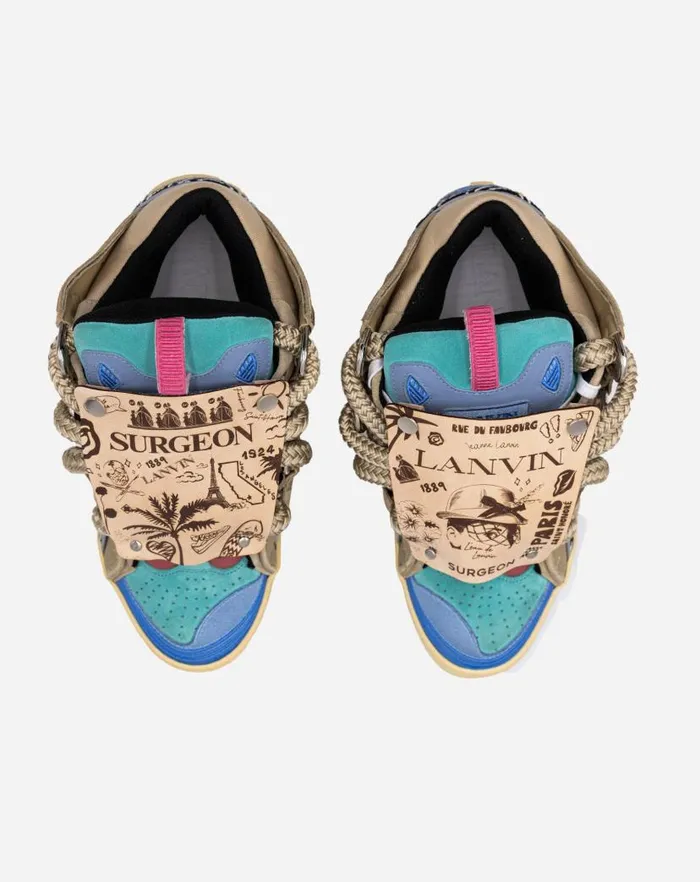 Women Lanvin Sneakers Curb Sneakers By Surgeon For Women Light Blue