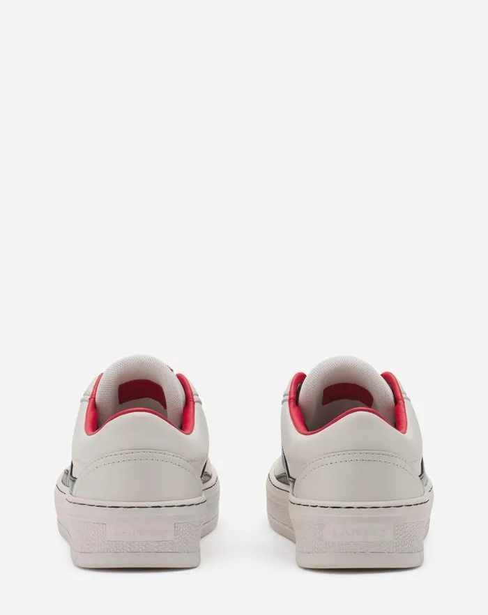Women Lanvin Sneakers Lanvin X Future Leather Cash Sneakers For Women Off White Black Women Lanvin Sneakers Lanvin X Future Leather Cash Sneakers For Women Off White Black