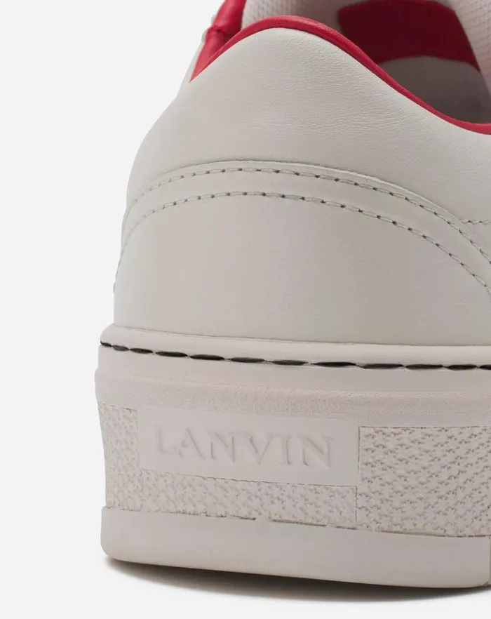 Women Lanvin Sneakers Lanvin X Future Leather Cash Sneakers For Women Off White Black Women Lanvin Sneakers Lanvin X Future Leather Cash Sneakers For Women Off White Black
