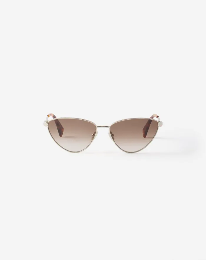 Women Lanvin Sunglasses Sequence Sunglasses Goldbrown