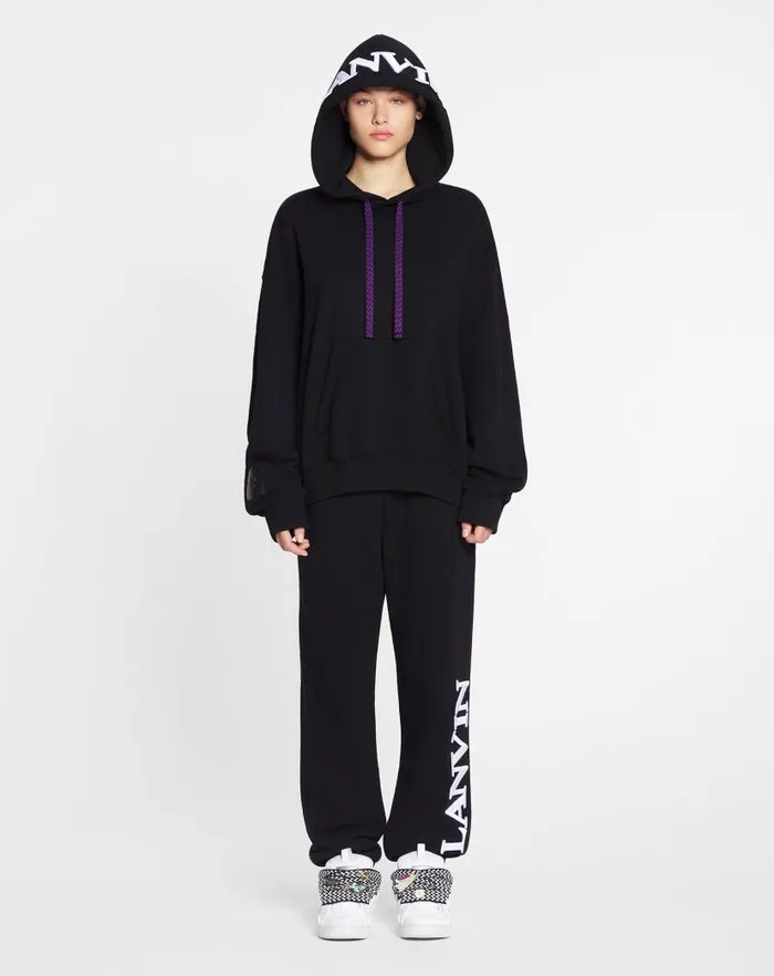 Women Lanvin TShirts and Sweatshirts Lanvin X Future Unisex Oversized Curb Laces Black Women Lanvin TShirts and Sweatshirts Lanvin X Future Unisex Oversized Curb Laces Black