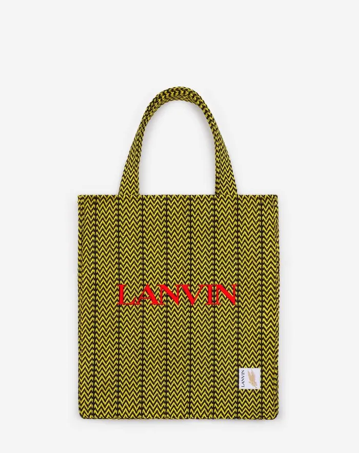 Women Lanvin Tote Bags and Top Handle Bags Lanvin X Future Curb Cotton Tote Bag Blackcorn Women Lanvin Tote Bags and Top Handle Bags Lanvin X Future Curb Cotton Tote Bag Blackcorn
