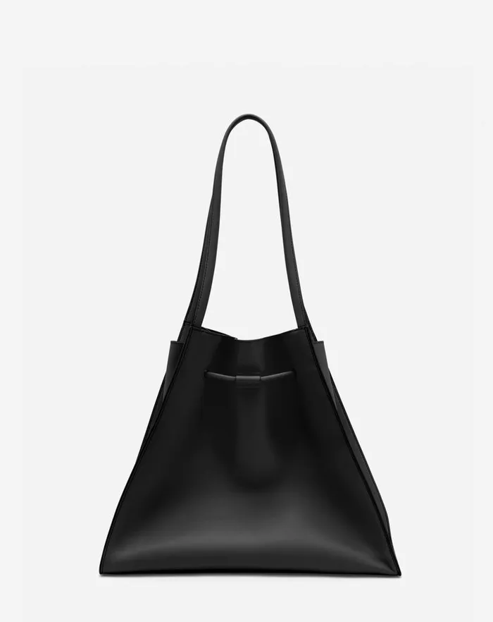 Women Lanvin Tote Bags and Top Handle Bags Medium Sequence By Lanvin Belt Bag In Leather Black