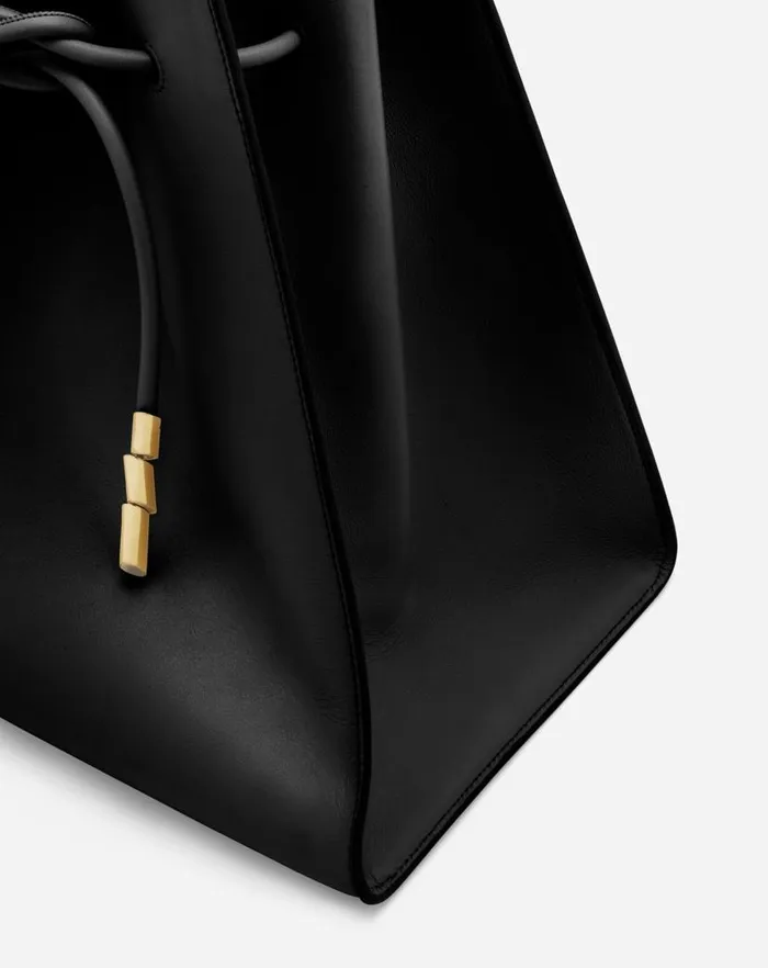 Women Lanvin Tote Bags and Top Handle Bags Medium Sequence By Lanvin Belt Bag In Leather Black