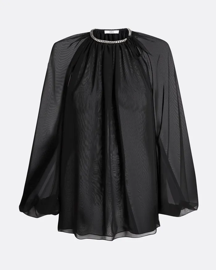 Women Laoise Black Top Black Tops Safiyaa