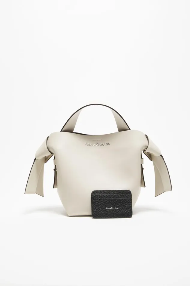 Women Leather Card Holder Black Acne Studios Small Leather Goods