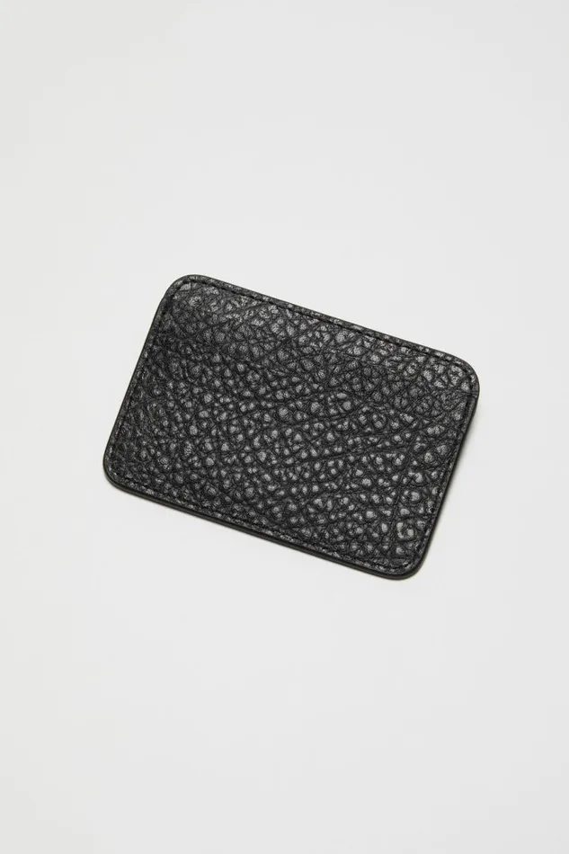 Women Leather Card Holder Black Acne Studios Small Leather Goods