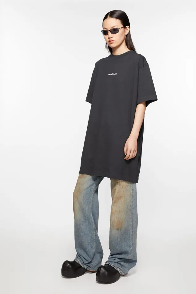 Women Leather Wood Clogs Black Acne Studios Shoes