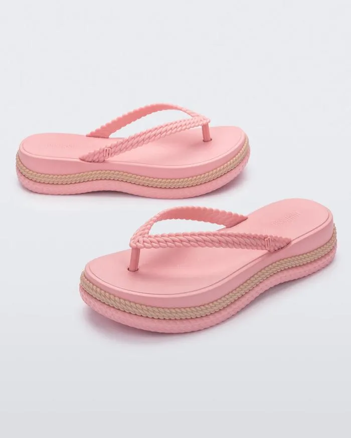 Women Leblon Pinkbeige Melissa Flip Flops