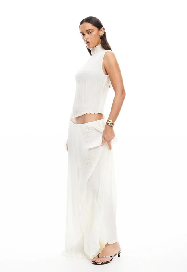 Women Lioness Fashion Bottoms FORD MAXI Ivory Women Lioness Fashion Bottoms FORD MAXI Ivory