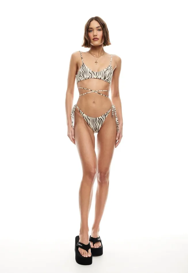 Women Lioness Fashion Bottoms RIO TIE BOTTOM Zebra