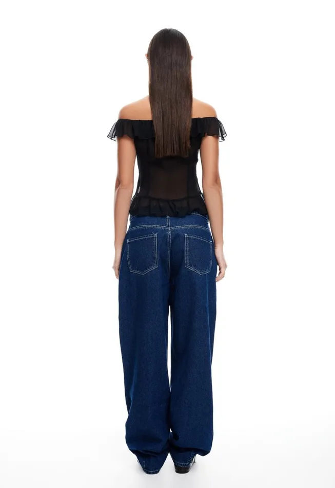 Women Lioness Fashion Denim ON MY WAY DENIM JEAN Blue Denim Women Lioness Fashion Denim ON MY WAY DENIM JEAN Blue Denim