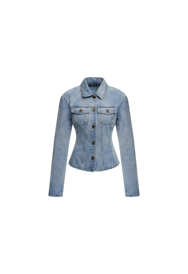 Women Lioness Fashion Denim RIDER DENIM JACKET Light Denim Women Lioness Fashion Denim RIDER DENIM JACKET Light Denim