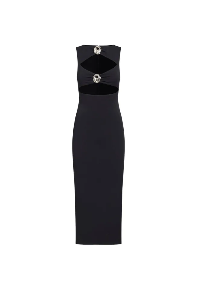Women Lioness Fashion Dresses AFTER HOURS MIDI DRESS Onyx Women Lioness Fashion Dresses AFTER HOURS MIDI DRESS Onyx
