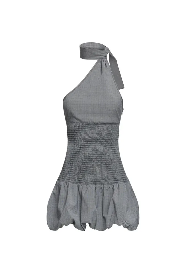 Women Lioness Fashion Dresses UN TUTU MINI DRESS Onyx Gingham Women Lioness Fashion Dresses UN TUTU MINI DRESS Onyx Gingham