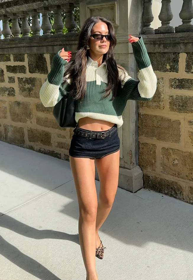 Women Lioness Fashion Outerwear PRINCE RUGBY Moss Stripe Women Lioness Fashion Outerwear PRINCE RUGBY Moss Stripe