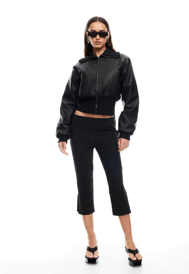 Women Lioness Fashion Outerwear WESTWOOD CROP JACKET Onyx Women Lioness Fashion Outerwear WESTWOOD CROP JACKET Onyx