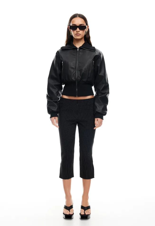 Women Lioness Fashion Outerwear WESTWOOD CROP JACKET Onyx Women Lioness Fashion Outerwear WESTWOOD CROP JACKET Onyx
