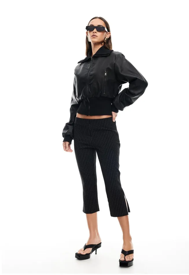 Women Lioness Fashion Outerwear WESTWOOD CROP JACKET Onyx Women Lioness Fashion Outerwear WESTWOOD CROP JACKET Onyx