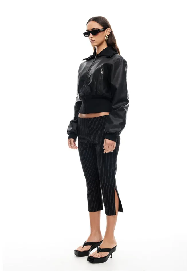 Women Lioness Fashion Outerwear WESTWOOD CROP JACKET Onyx Women Lioness Fashion Outerwear WESTWOOD CROP JACKET Onyx