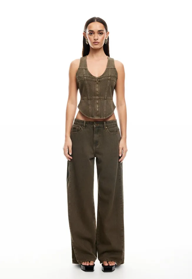 Women Lioness Fashion Pants WESTWOOD JEAN Petrol Women Lioness Fashion Pants WESTWOOD JEAN Petrol