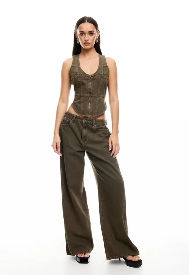 Women Lioness Fashion Pants WESTWOOD JEAN Petrol Women Lioness Fashion Pants WESTWOOD JEAN Petrol