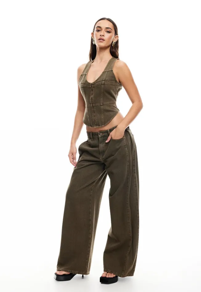 Women Lioness Fashion Pants WESTWOOD JEAN Petrol Women Lioness Fashion Pants WESTWOOD JEAN Petrol