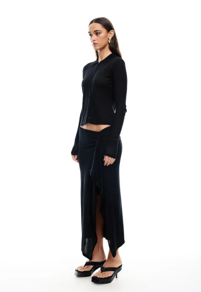 Women Lioness Fashion Sets and Coords BANKS LONG SLEEVE TOP Onyx Women Lioness Fashion Sets and Coords BANKS LONG SLEEVE TOP Onyx