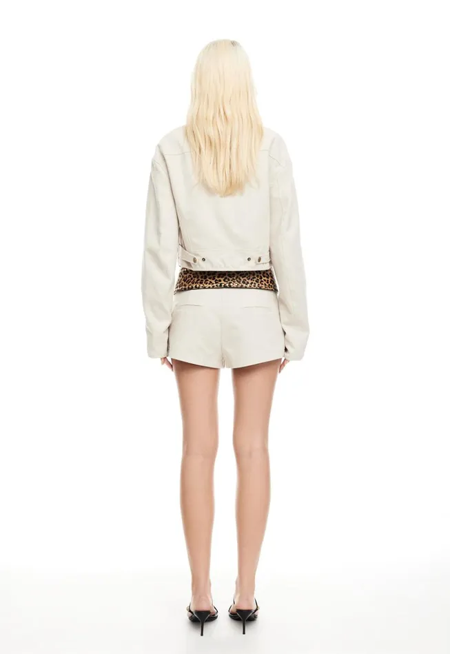 Women Lioness Fashion Shorts LEO SHORT Beige Women Lioness Fashion Shorts LEO SHORT Beige
