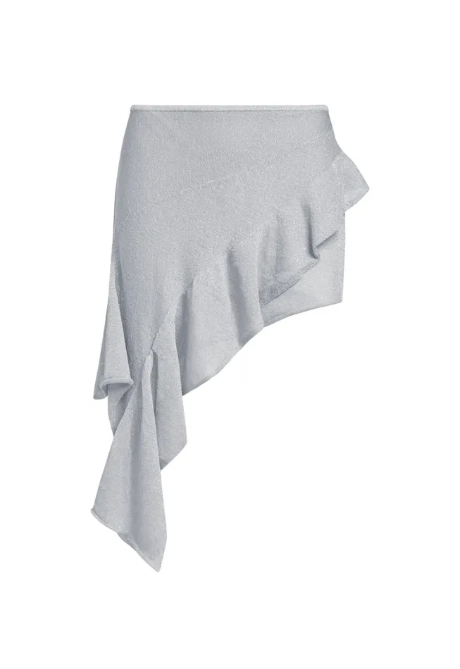 Women Lioness Fashion Skirts PALISADES MINI SKIRT Silver Women Lioness Fashion Skirts PALISADES MINI SKIRT Silver