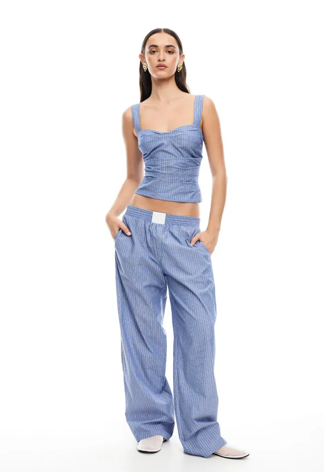 Women Lioness Fashion Tops COBAIN CORSET Navy Stripe Women Lioness Fashion Tops COBAIN CORSET Navy Stripe