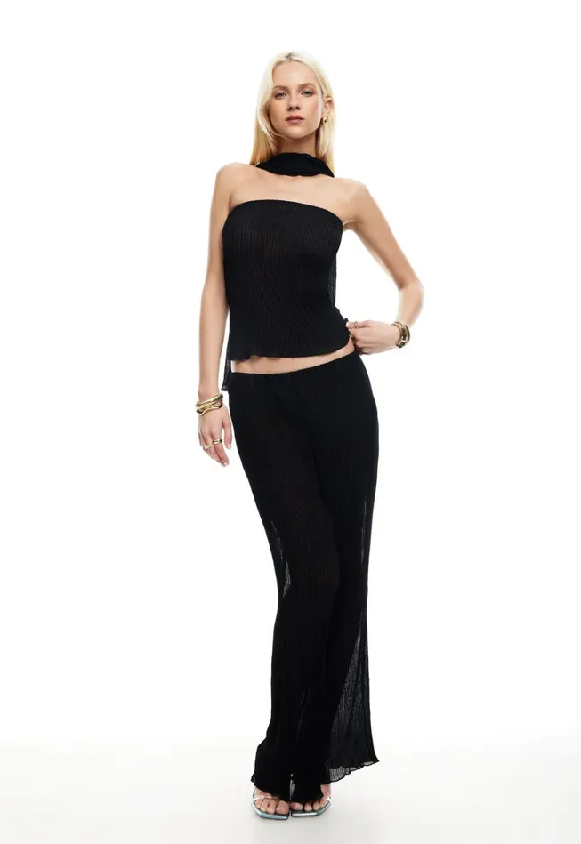 Women Lioness Fashion Tops FORD STRAPLESS TOP Onyx