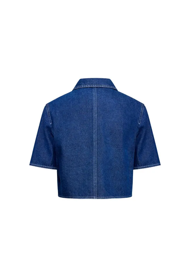 Women Lioness Fashion Tops HALSTON DENIM TOP Blue Denim Women Lioness Fashion Tops HALSTON DENIM TOP Blue Denim