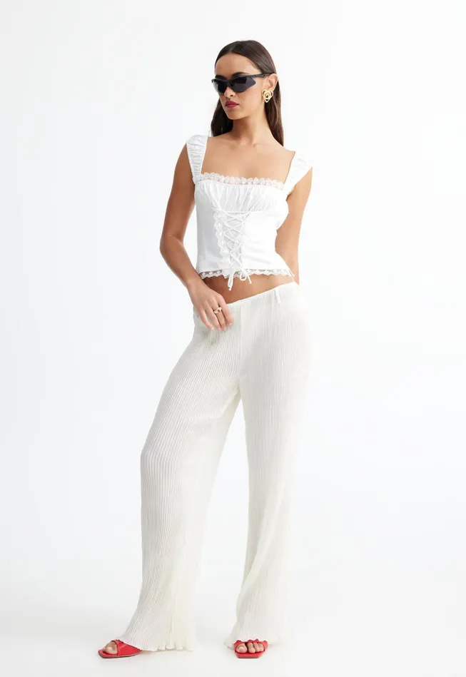 Women Lioness Fashion Tops PALMER CORSET Porcelain Women Lioness Fashion Tops PALMER CORSET Porcelain