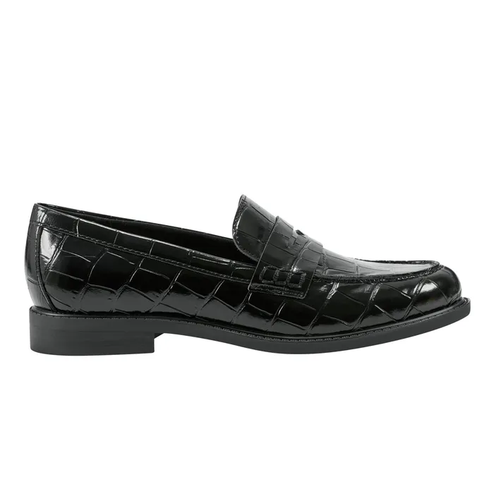 Women Loafers and Flats Marc Fisher Ilithia Loafer Black Croco