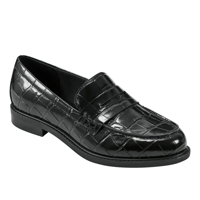 Women Loafers and Flats Marc Fisher Ilithia Loafer Black Croco
