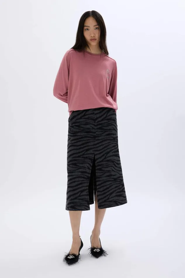 Women Longsleeved Sweater In Merino And Silk Pink Pink Sonia Rykiel Sweaters