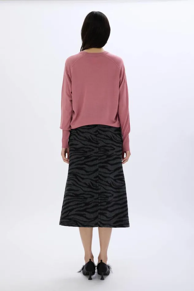 Women Longsleeved Sweater In Merino And Silk Pink Pink Sonia Rykiel Sweaters