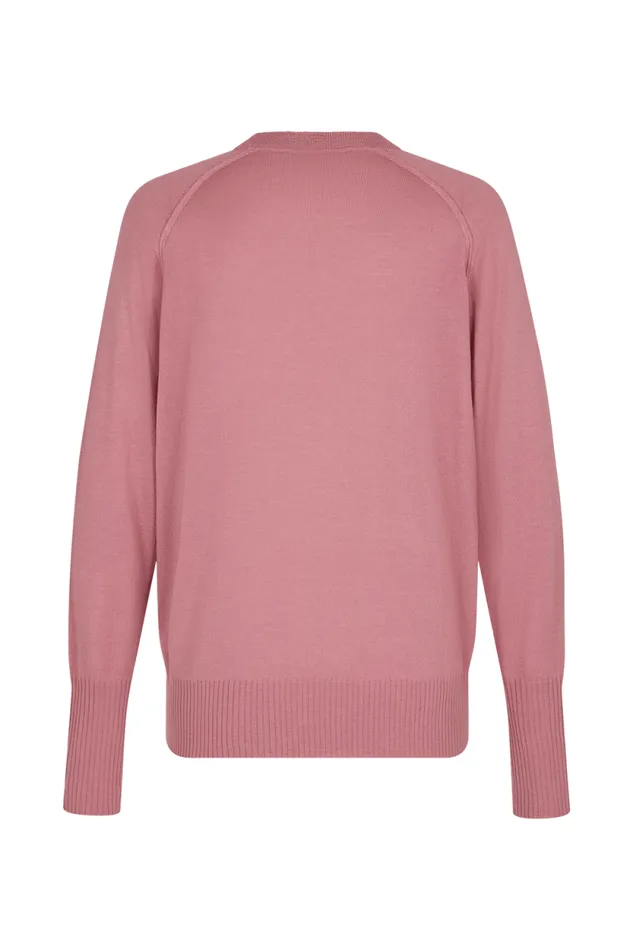 Women Longsleeved Sweater In Merino And Silk Pink Pink Sonia Rykiel Sweaters