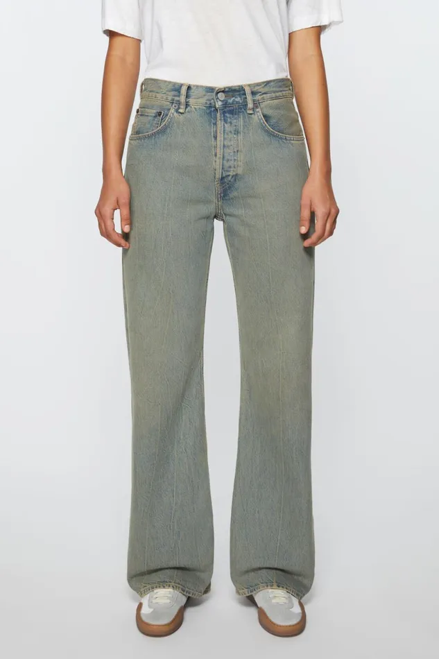 Women Loose Fit Jeans 8211 2021F Bluebeige Acne Studios Jeans