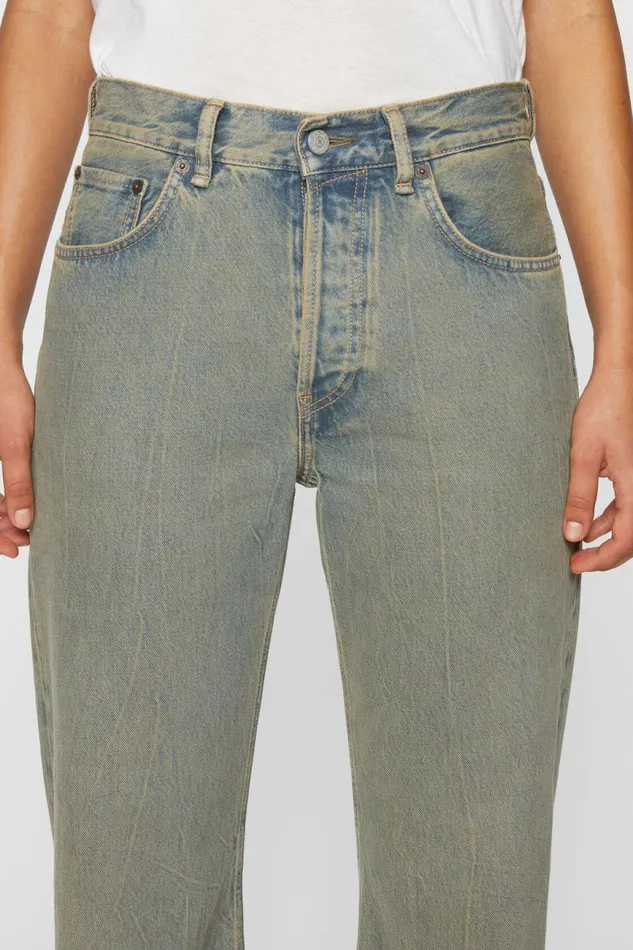 Women Loose Fit Jeans 8211 2021F Bluebeige Acne Studios Jeans
