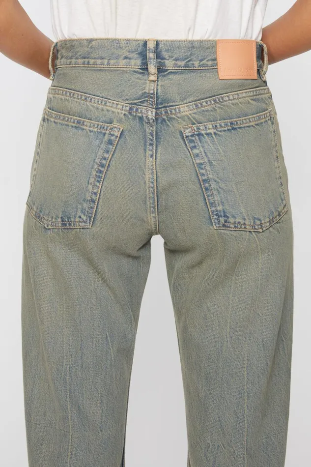 Women Loose Fit Jeans 8211 2021F Bluebeige Acne Studios Jeans